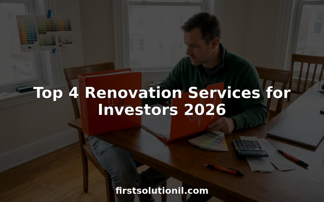 Investor reviews renovation plans at home table